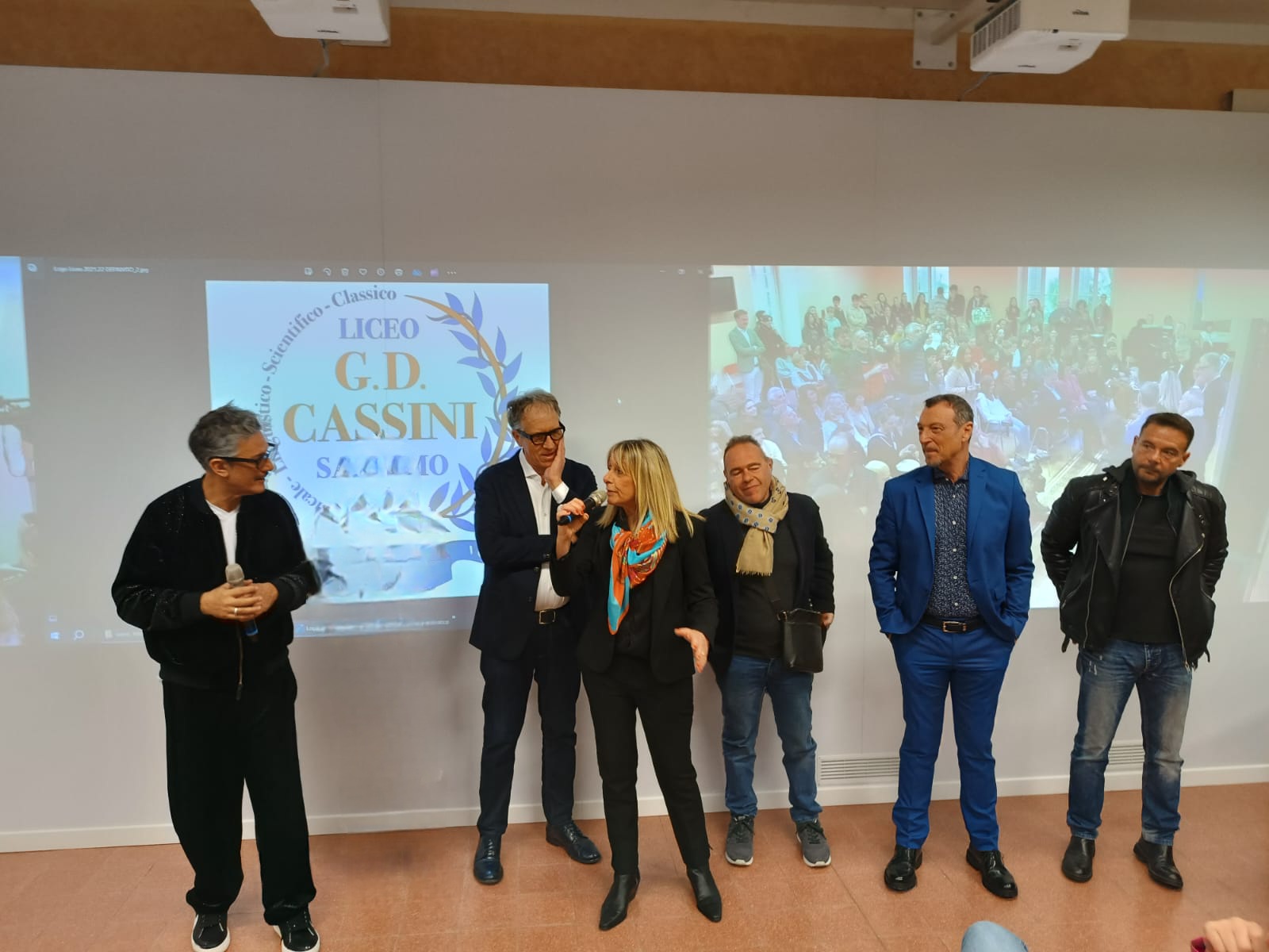 Fiorello e Amadeus al Liceo Cassini