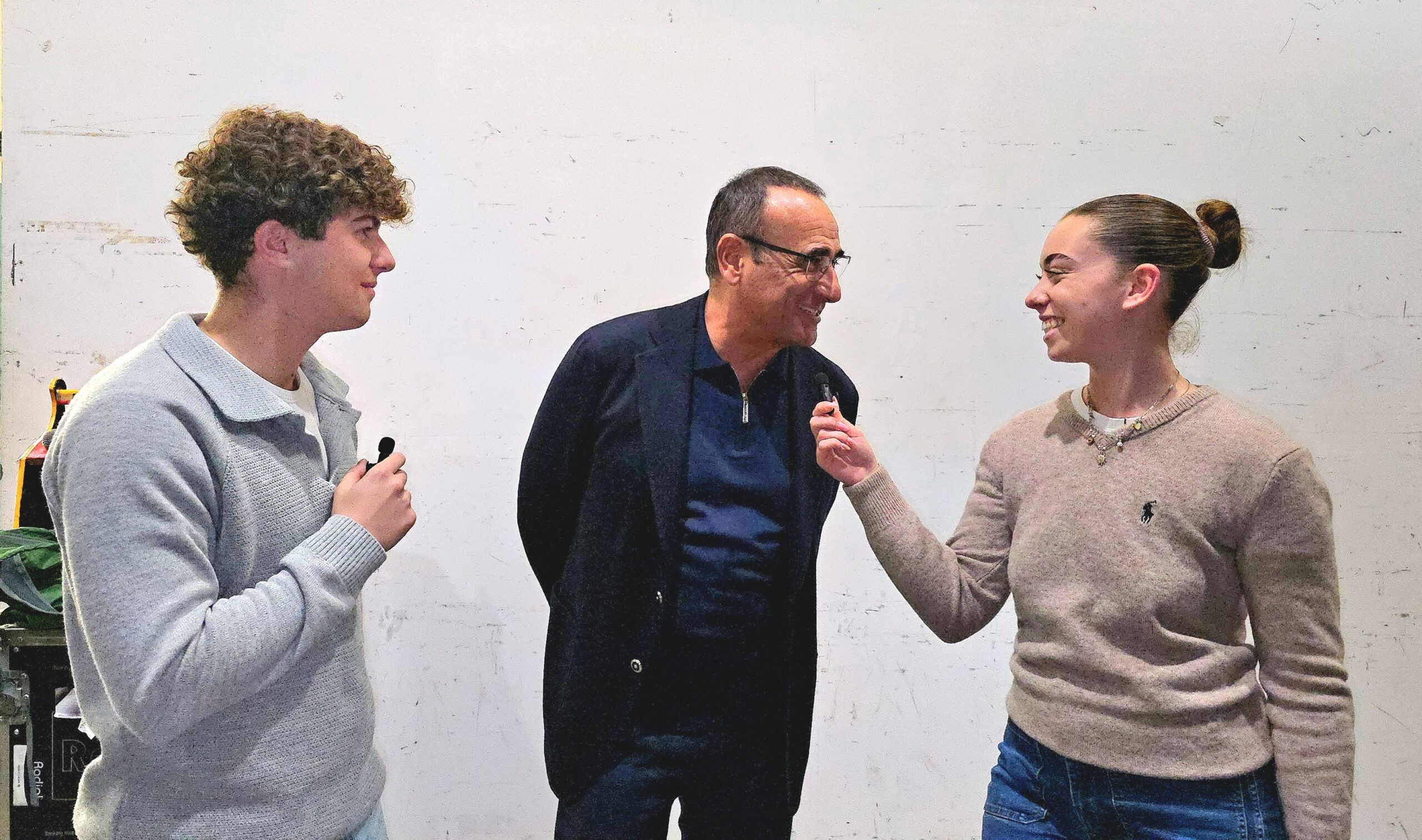 Gli studenti della Redazione del Liceo Cassini intervistano Carlo Conti